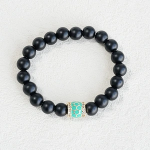 Factory Direct Jewelry Making Round Eyes shape Bracelet Necklace Beads DIY Jewelry Wholesale CZ Spacer Charms reseau beads