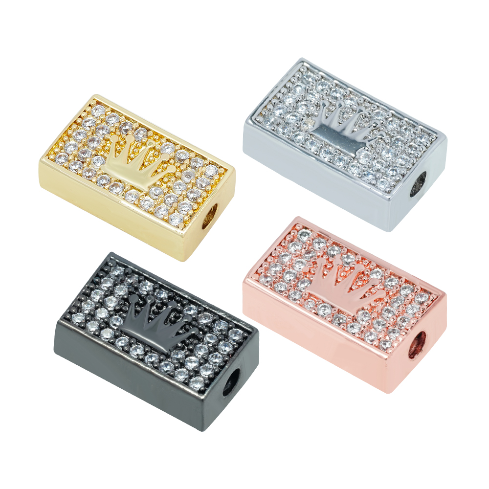 2022 CZ Spacer Beads Jewelry Making Bracelet Necklace Beads DIY Jewelry Wholesale Charms CZ Spacer Charms