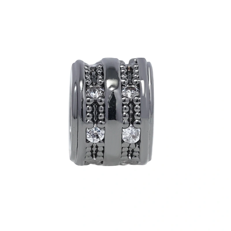 2022 New Arrival Spacers Beads Jewelry Making  Bracelet Necklace Beads DIY Wholesale CZ Cylindrical Spacer Charms  beads