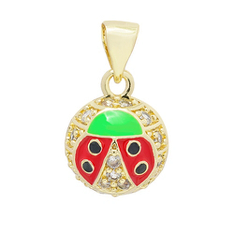 Beautiful Beetle-shaped Pendants Bracelet Necklace Pendant  DIY Bracelet Making Jewelry CZ Beetle Pendant Charms