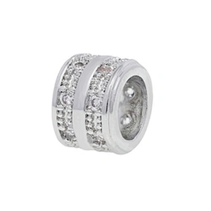 2022 New Arrival Spacers Beads Jewelry Making  Bracelet Necklace Beads DIY Wholesale CZ Cylindrical Spacer Charms  beads