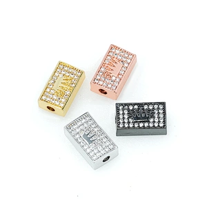 2022 CZ Spacer Beads Jewelry Making Bracelet Necklace Beads DIY Jewelry Wholesale Charms CZ Spacer Charms
