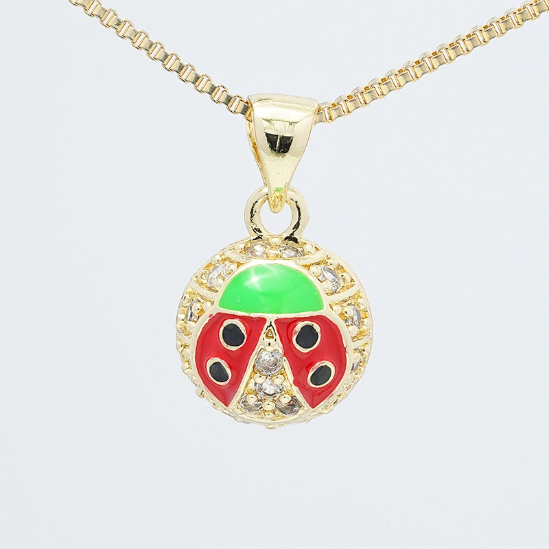 Beautiful Beetle-shaped Pendants Bracelet Necklace Pendant  DIY Bracelet Making Jewelry CZ Beetle Pendant Charms
