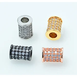Fashion Beads Micro Pave Spacers CZ Cubic Zirconia Jewellry
