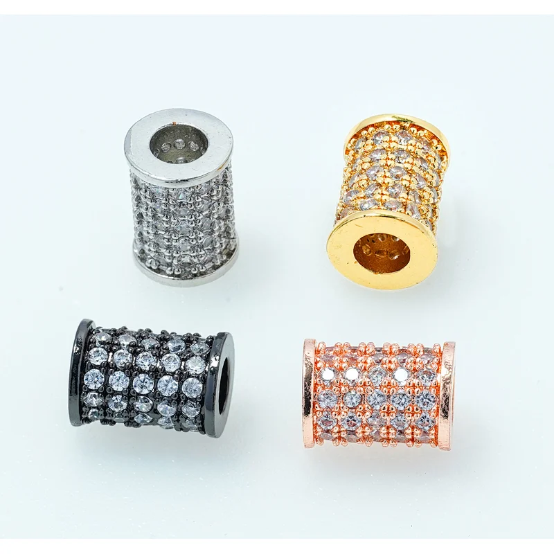 Fashion Beads Micro Pave Spacers CZ Cubic Zirconia Jewellry