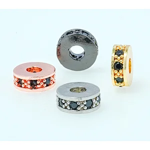 Fashion Beads Micro Pave Spacers CZ Cubic Zirconia Jewellry