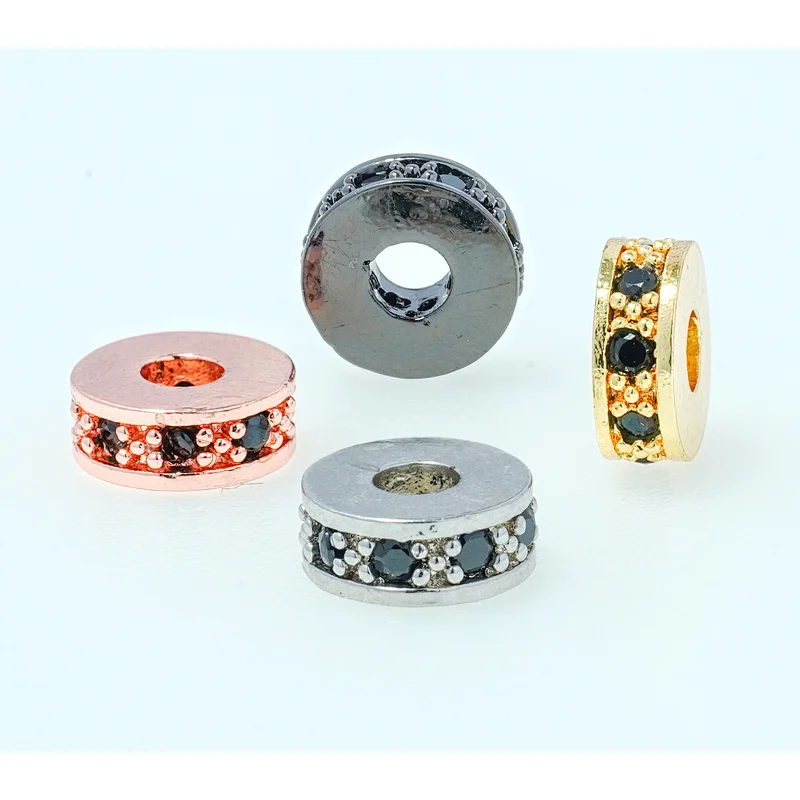 Fashion Beads Micro Pave Spacers CZ Cubic Zirconia Jewellry
