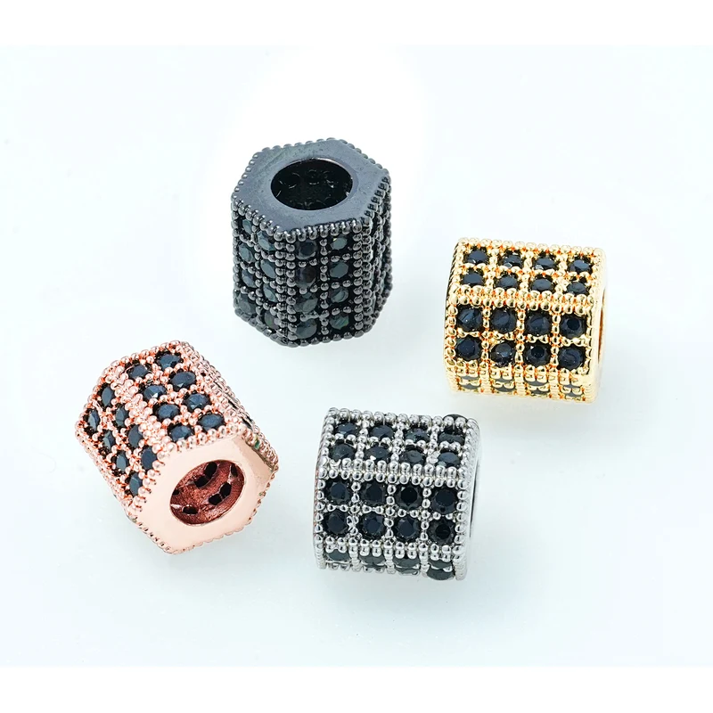 Fashion Beads Micro Pave Spacers CZ Cubic Zirconia Jewellry