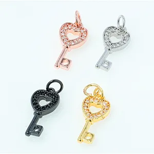 necklace pendants high quality cz with gold plated micro pave jewelry
