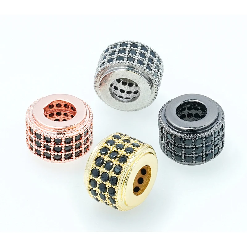Fashion Beads Micro Pave Spacers CZ Cubic Zirconia Jewellry