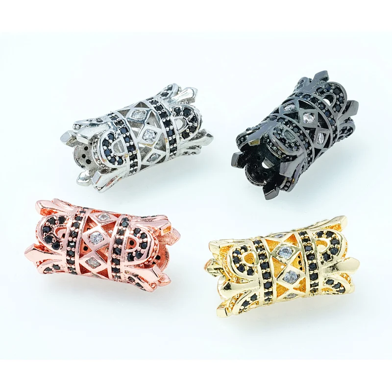 Fashion Beads Micro Pave Spacers CZ Cubic Zirconia Jewellry