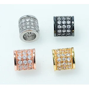Fashion Beads Micro Pave Spacers CZ Cubic Zirconia Jewellry