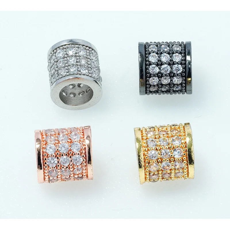 Fashion Beads Micro Pave Spacers CZ Cubic Zirconia Jewellry