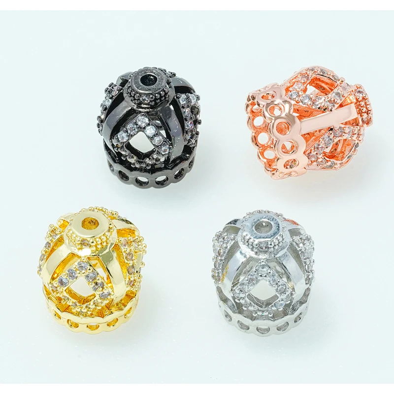 Fashion Beads Micro Pave Spacers CZ Cubic Zirconia Jewellry