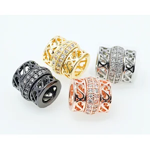 Fashion Beads Micro Pave Spacers CZ Cubic Zirconia Jewellry