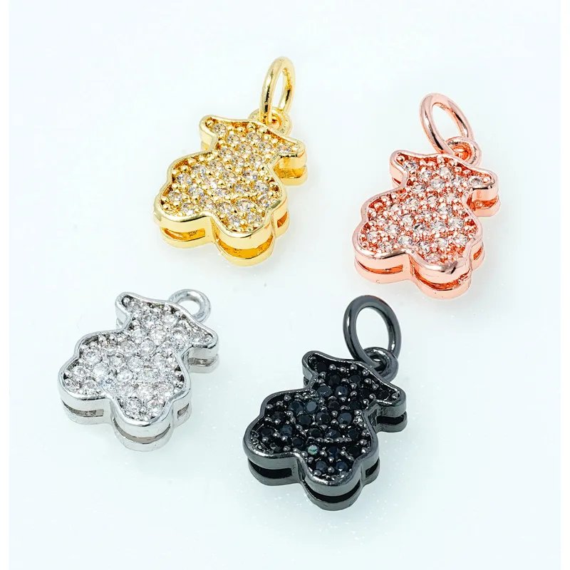 necklace pendants high quality cz with gold plated micro pave jewelry