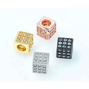 Fashion Beads Micro Pave Spacers CZ Cubic Zirconia Jewellry