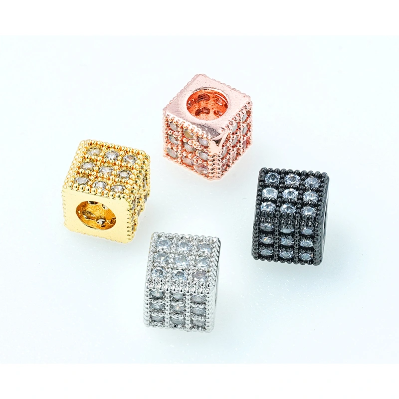 Fashion Beads Micro Pave Spacers CZ Cubic Zirconia Jewellry