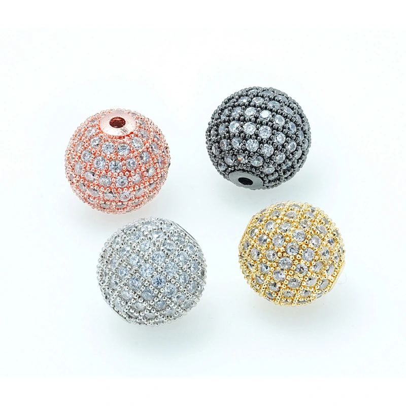 Fashion Beads Micro Pave Spacers CZ Cubic Zirconia Jewellry