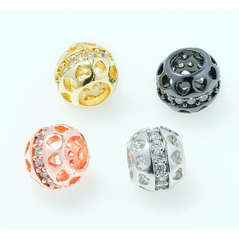 Fashion Beads Micro Pave Spacers CZ Cubic Zirconia Jewellry