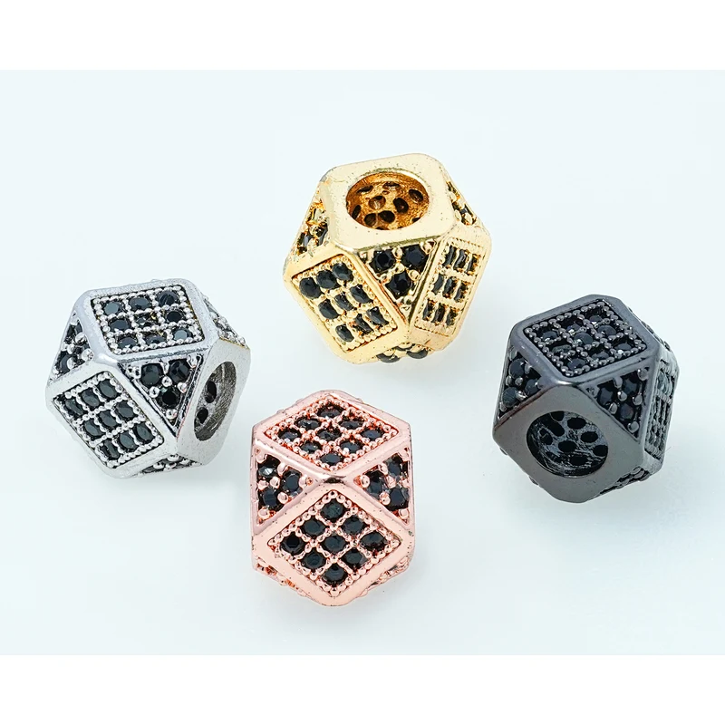Fashion Beads Micro Pave Spacers CZ Cubic Zirconia Jewellry