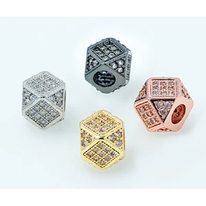 Fashion Beads Micro Pave Spacers CZ Cubic Zirconia Jewellry