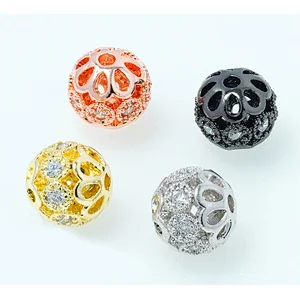Fashion Beads Micro Pave Spacers CZ Cubic Zirconia Jewellry