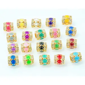 Fashion Beads Micro Pave Spacers CZ Cubic Zirconia Jewellry