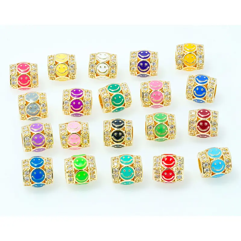 Fashion Beads Micro Pave Spacers CZ Cubic Zirconia Jewellry
