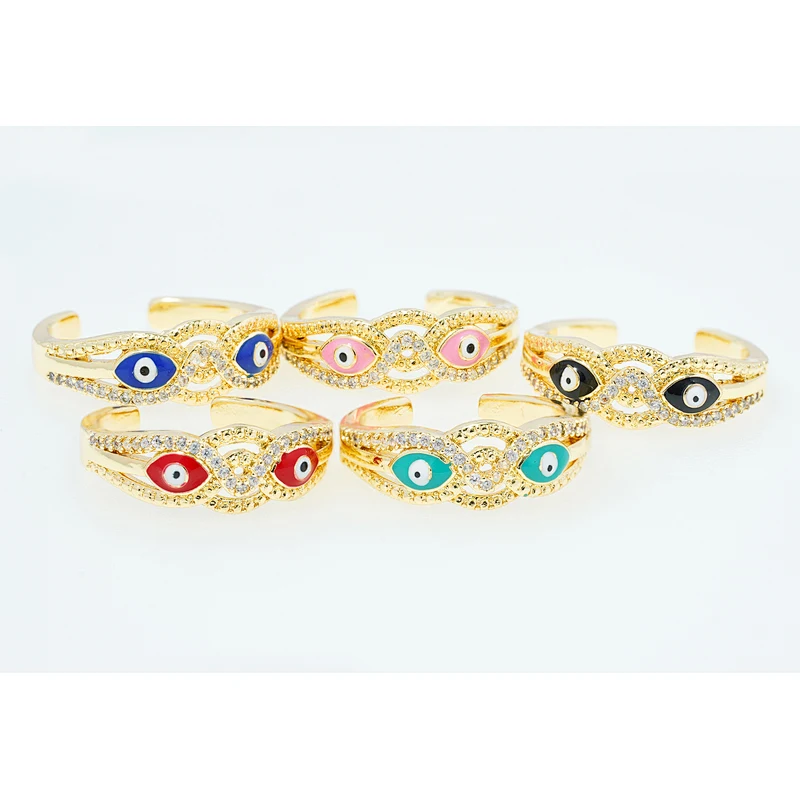 luxury ring for women wearing cz animal ring micro pave gold plated style