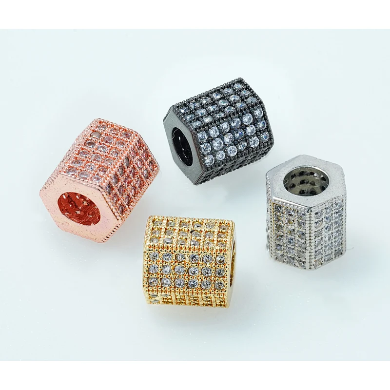 Fashion Beads Micro Pave Spacers CZ Cubic Zirconia Jewellry