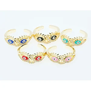 luxury ring for women wearing cz animal ring micro pave gold plated style