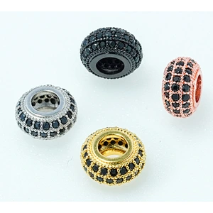 Fashion Beads Micro Pave Spacers CZ Cubic Zirconia Jewellry