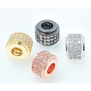 Fashion Beads Micro Pave Spacers CZ Cubic Zirconia Jewellry