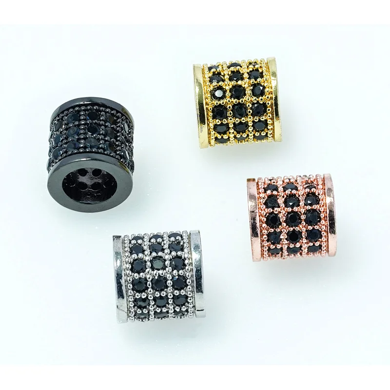 Fashion Beads Micro Pave Spacers CZ Cubic Zirconia Jewellry