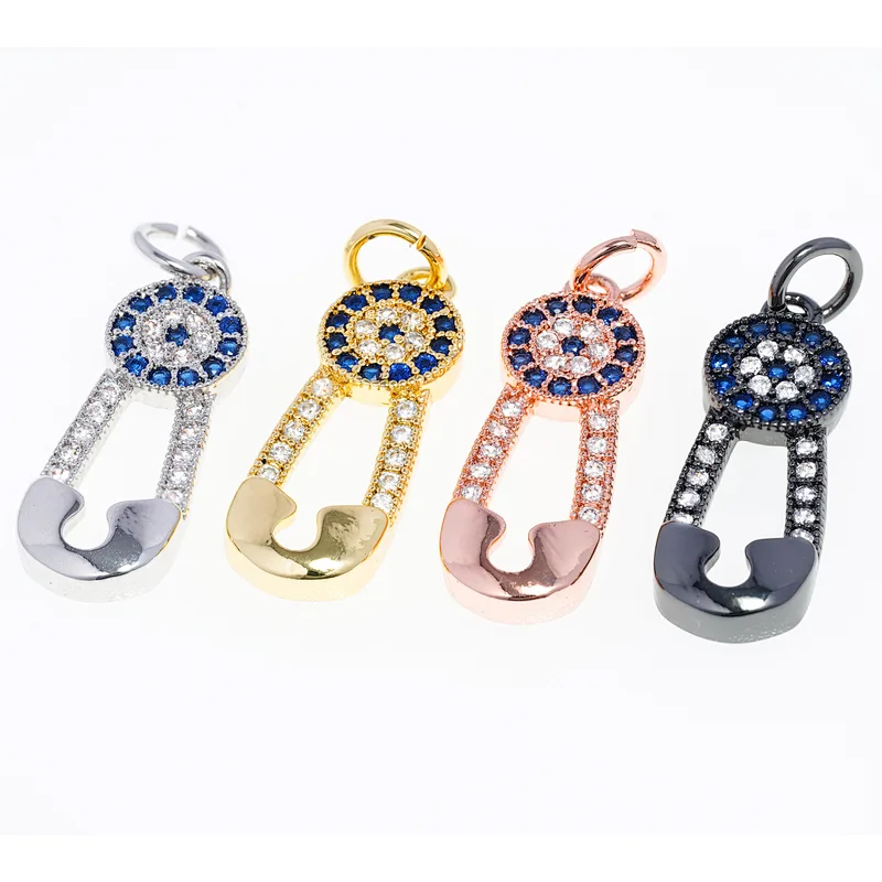 necklace pendants high quality cz with gold plated micro pave jewelry