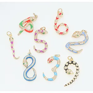 necklace pendants high quality cz with gold plated micro pave jewelry