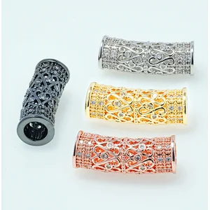 Fashion Beads Micro Pave Spacers CZ Cubic Zirconia Jewellry