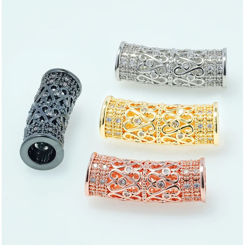 Fashion Beads Micro Pave Spacers CZ Cubic Zirconia Jewellry