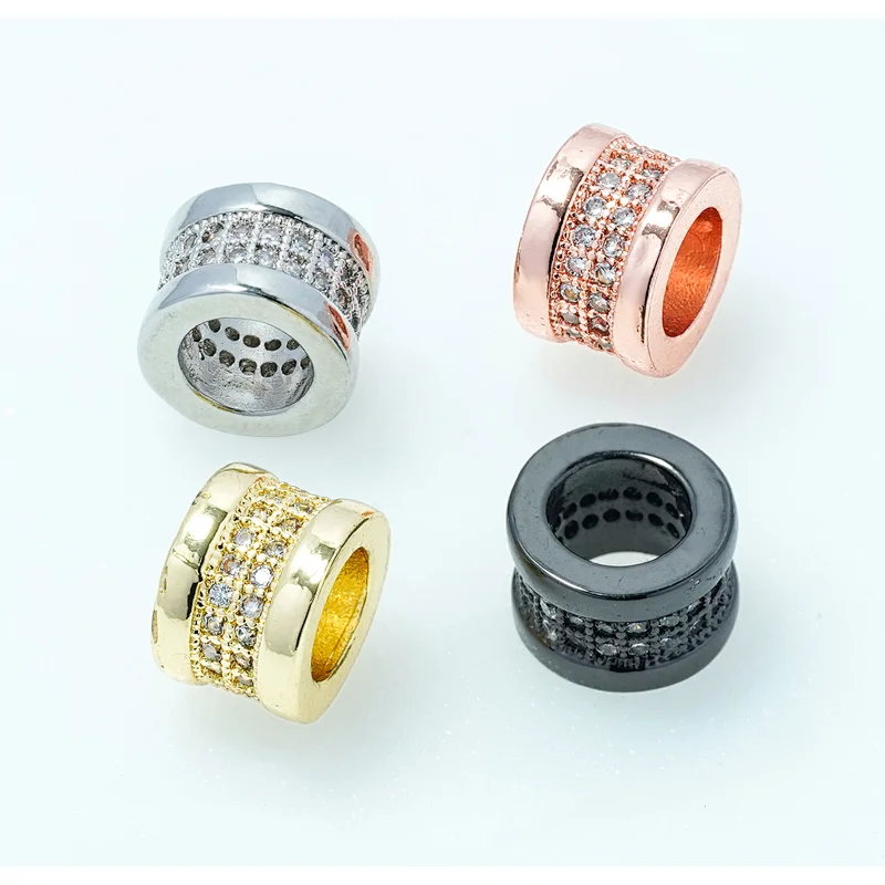 Fashion Beads Micro Pave Spacers CZ Cubic Zirconia Jewellry