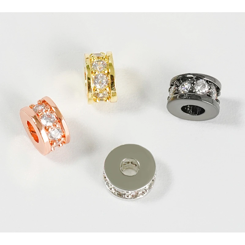 Fashion Beads Micro Pave Spacers CZ Cubic Zirconia Jewellry