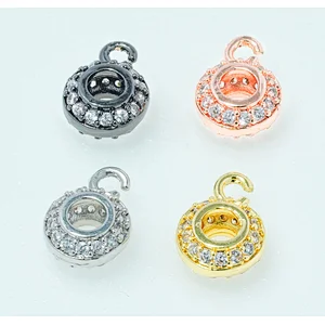 Fashion Beads Micro Pave Spacers CZ Cubic Zirconia Jewellry