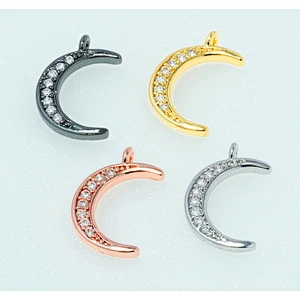necklace pendants high quality cz with gold plated micro pave jewelry