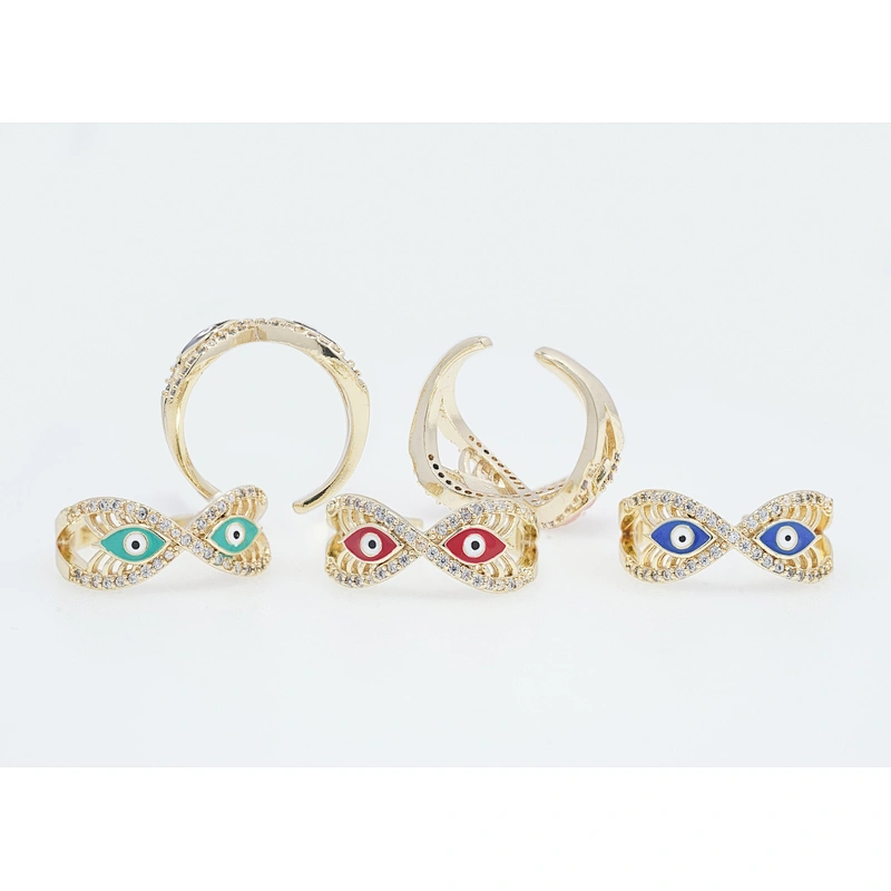 luxury ring for women wearing cz animal ring micro pave gold plated style