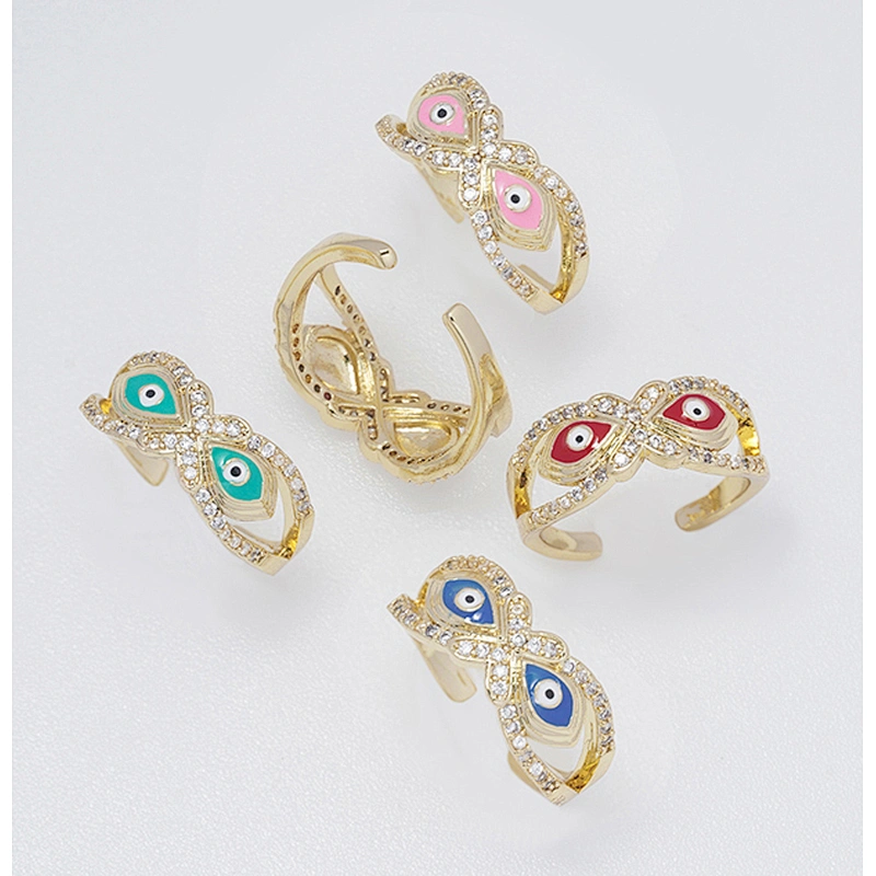 luxury ring for women wearing cz animal ring micro pave gold plated style