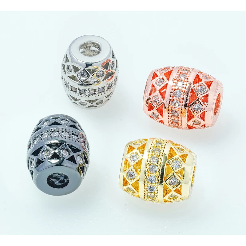 Fashion Beads Micro Pave Spacers CZ Cubic Zirconia Jewellry