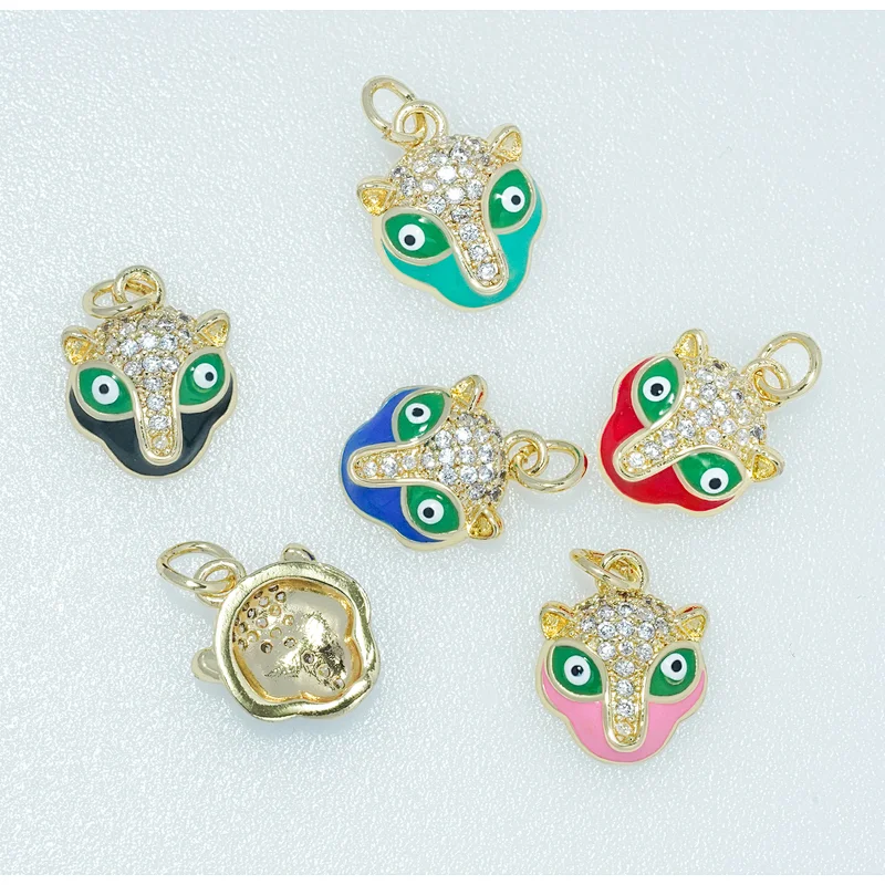 necklace pendants high quality cz with gold plated micro pave jewelry