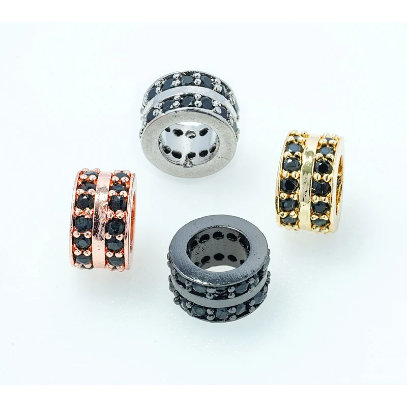 Fashion Beads Micro Pave Spacers CZ Cubic Zirconia Jewellry