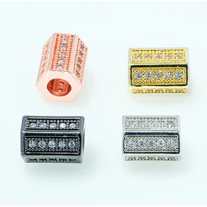 Fashion Beads Micro Pave Spacers CZ Cubic Zirconia Jewellry