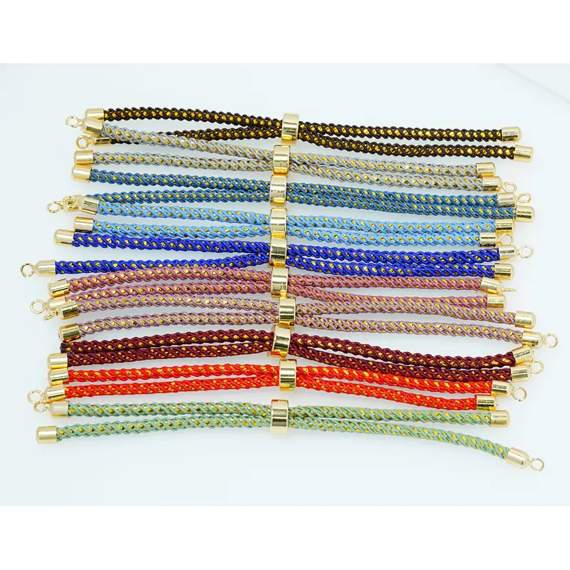 light luxury cz gold plated with white zirconia for bracelet making